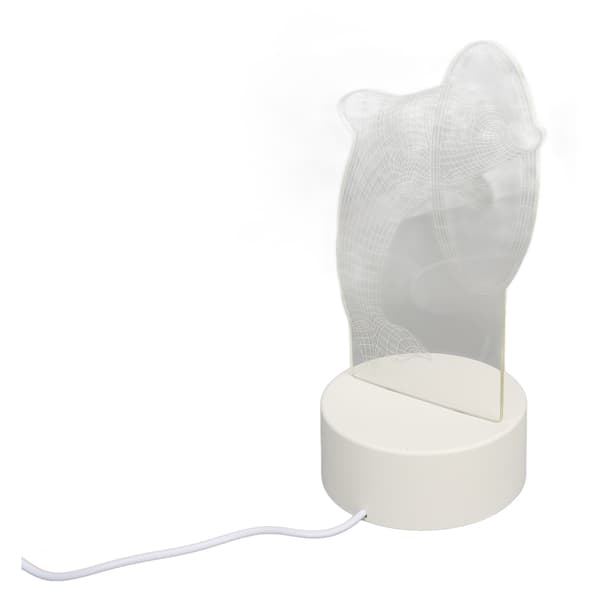 3D Delfin Natlampe USB Skrivebordslampe til Soveværelse Stue
