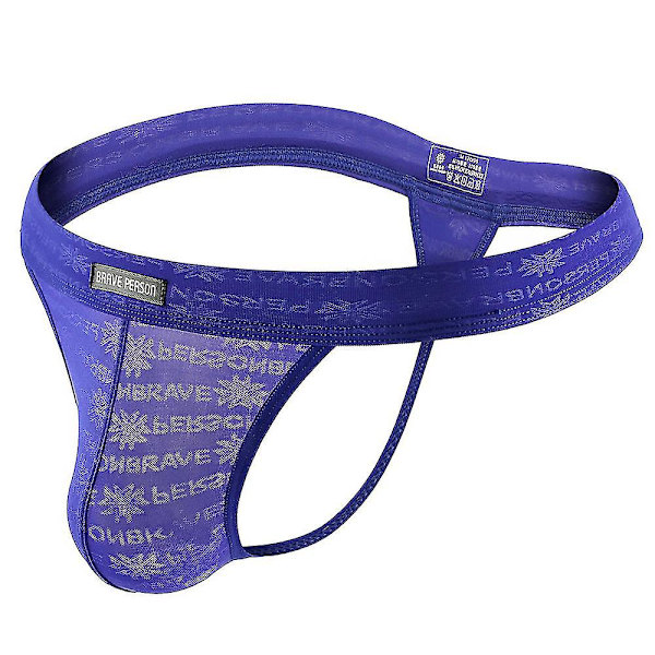 Menn Truser Sexy G-String Thong Underbukser Truser Undertøy Royal Blue M