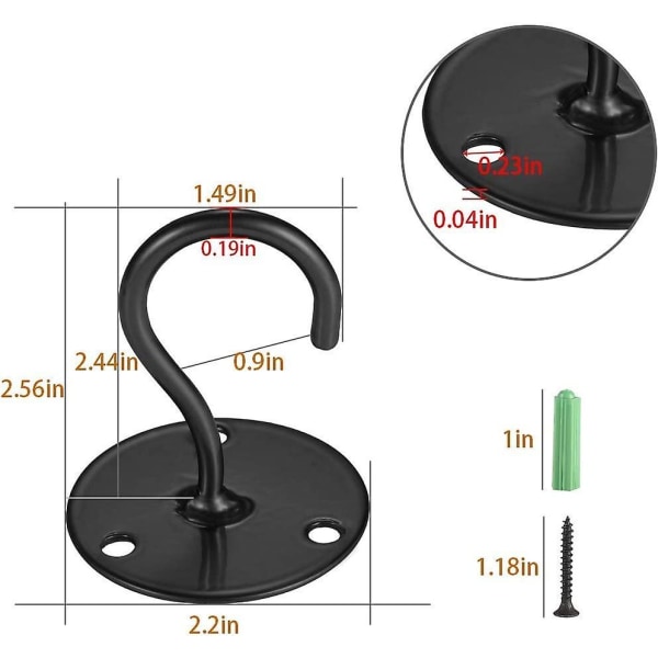 Piao takkroker for å henge planter - Metallplantebrakett Jernveggfeste lykter Oppheng for å henge fuglematere, lykter, vindklokker, plantekasser