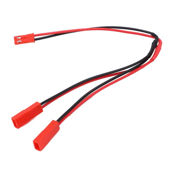 JST Plug Splitter Y-kabel 1 hun til 2 han paralleladapter til RC-bil, fly, båd
