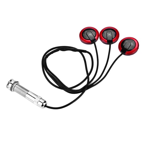 Självhäftande Piezo Transducer Mikrofon Pickup Endpin Jack Gitarr Ukulele Violin