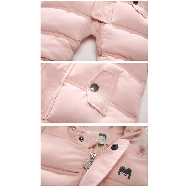 jumpsuit för baby fleece 80cm pink