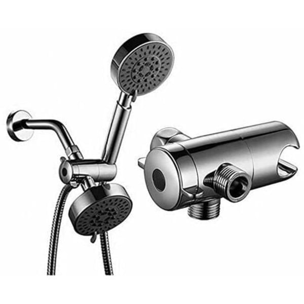 Way Shower Arm Diverter 1/2" Universal Brusehoved Holder Spray Tee Outlet Vandudskiller 3 Way Diverter Cradle Badeværelse