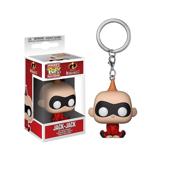 The Incredibles nøkkelring Anime figur samleobjekt tegneserieveske nøkkelring anheng veske ornament gave Baby