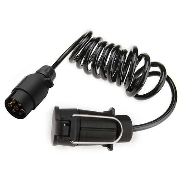 12V 7-polet adapter trailer forlængerkabel campingvogn trækkrog stik til trailer 2 M