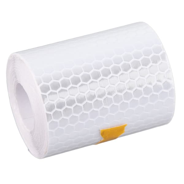 3M x 5cm Reflextejp för bilkaross, säkerhetsvarning, dekal, vit
