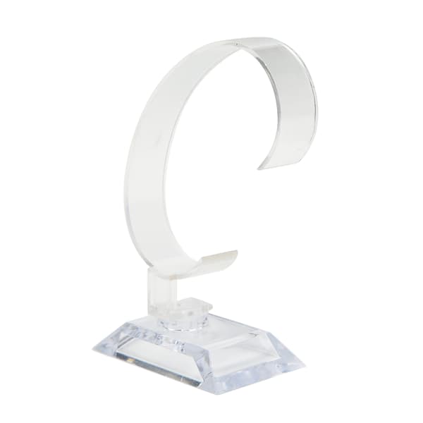 Professionell Transparent Plast Klockarmband Displayställ Hållare