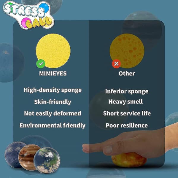 Pakke Med 12 Stressbold Anti-stress Legetøjsbolde