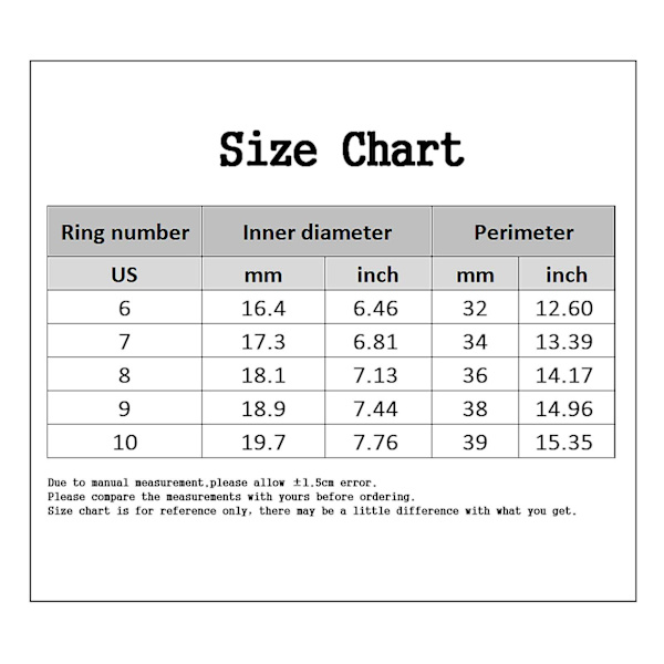Kvinnor Ring Rhinestone Inlagd Non-blekning Legering Smidig Kärlek Finger Ring För Födelsedag Golden US 8