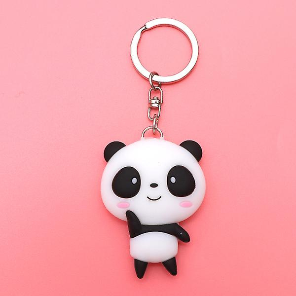 8 stk tegneserie nøkkelringer Panda nøkkelringer Kreative nøkkelanheng Fest favoriserer kreative gaver
