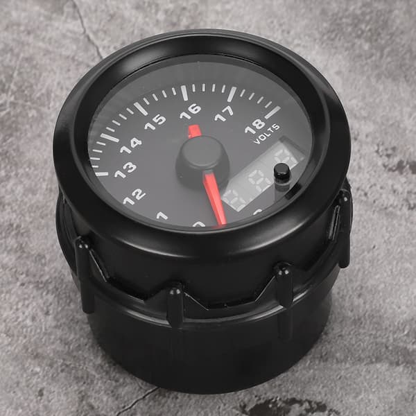 2in 52mm Bil Digital LED Voltmeter 7 Farve Spændingsmåler Display Modificerede Dele