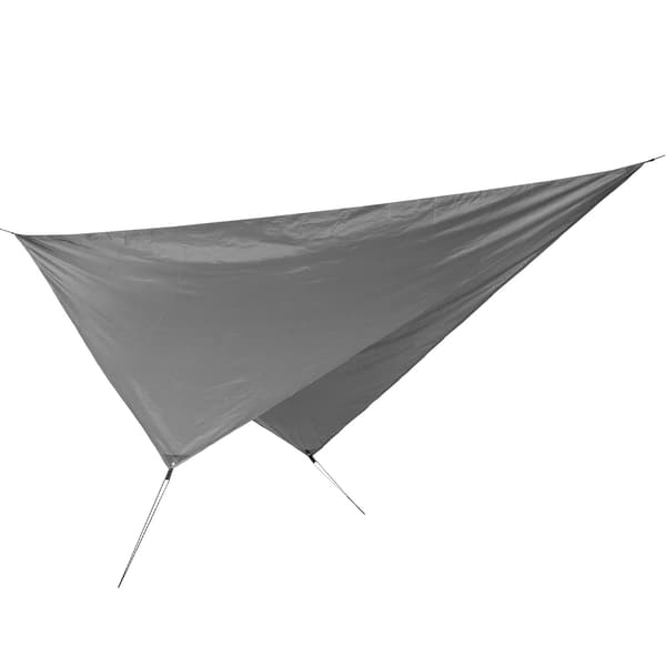 360x290cm Vanntett Multifunksjonell Rombe Camping Baldakin Strand Skygge Klut Grå