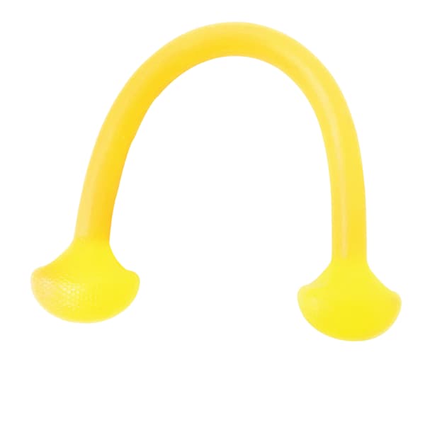 Silikon Pull Rope med ett ord, elastisk, justerbar, 10 lbs strekkfasthet, brystekspander, strekkstropp, gul