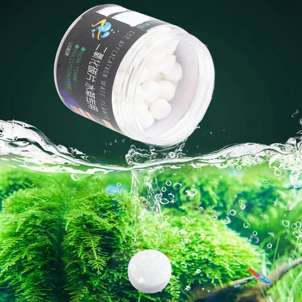 CO2 Tablet Kuldioxid Diffuser Akvarie Plante Fisketank