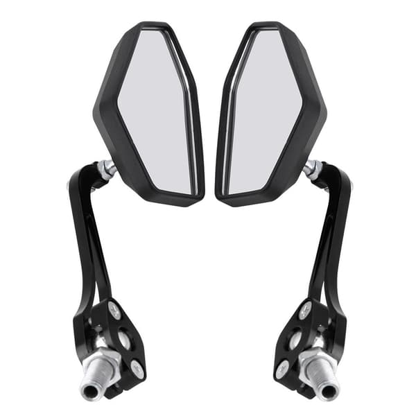 Universal Motorcykel Scooter Bakspejle Sorte 1 Par