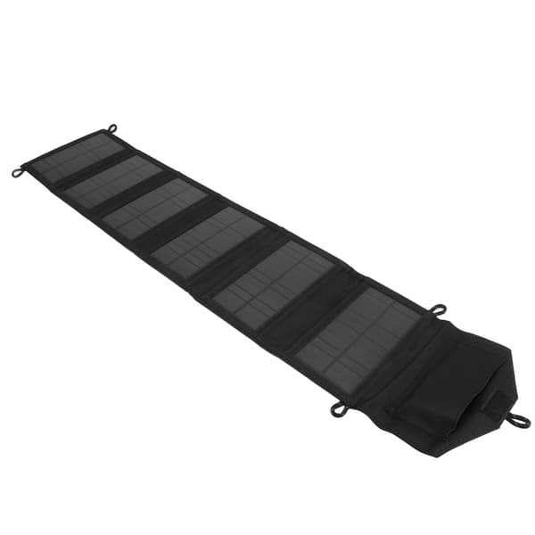 Foldbar Monokrystallinsk Solpanel Oplader Taske Udendørs Strømgenerering