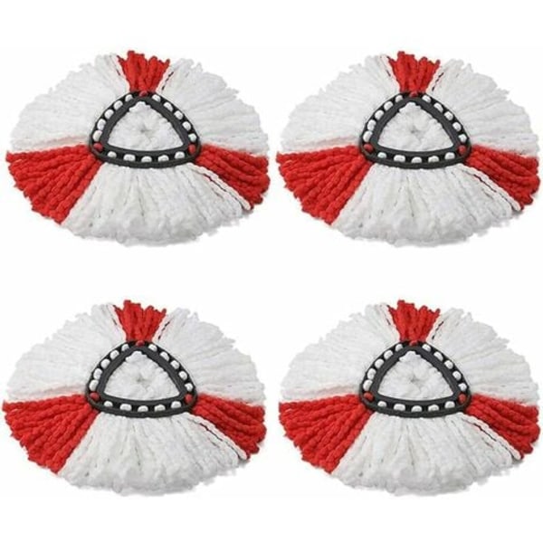4 Clean Twist Disc -mopin set , 2 in 1 -mikrokuituinen moppipää Vileda Turbolle. Helppo vääntää ja puhdistaa