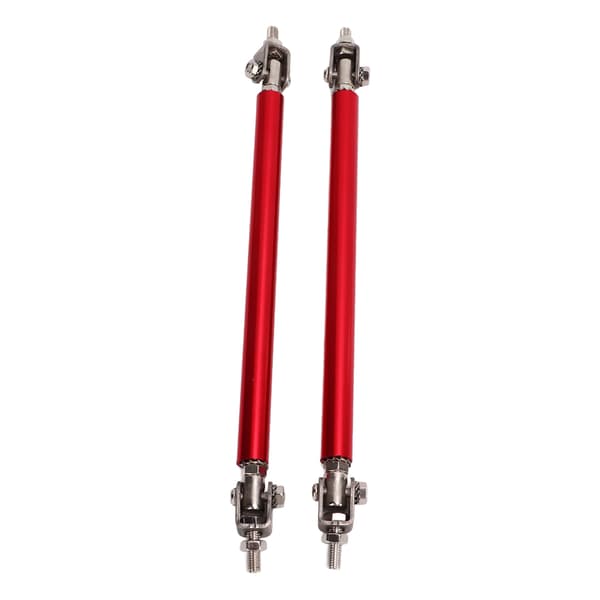 2 stk. 15 cm Røde Strekkbare Støtfangerleppe Diffuserstang Splitter Støtte Trekkstang