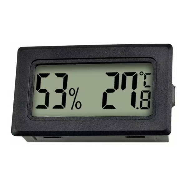 Trådløs Celsius Sort 5 stk. Dyreavlsboks Elektronisk digitalt display Fahrenheit termohygrometer