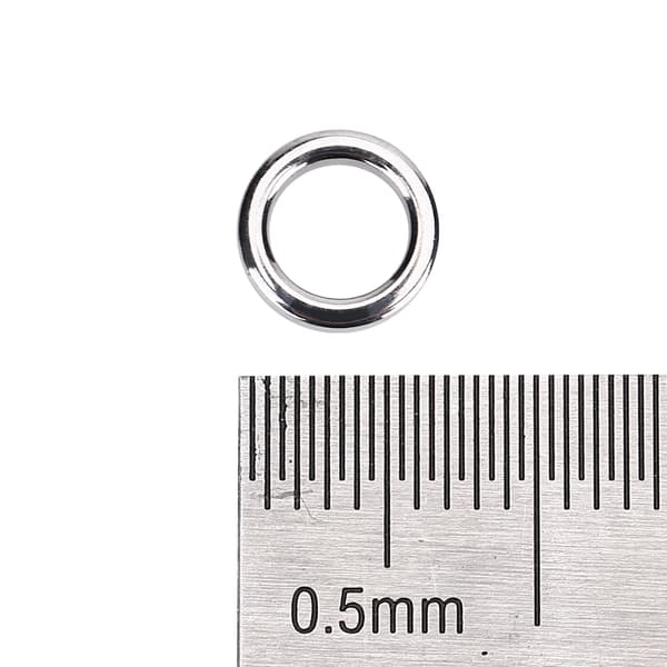 Fiske splittringer i rustfritt stål - 50 stk agn-koblinger (S)