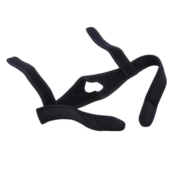 Justerbar Anti Snore Strap Bælte Sove Stop Snorke Head Strap Black
