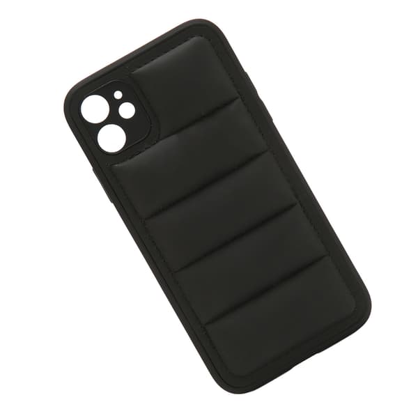 Svart Bomull Dun Stötsäker Slim iPhone 11 Skyddsfodral