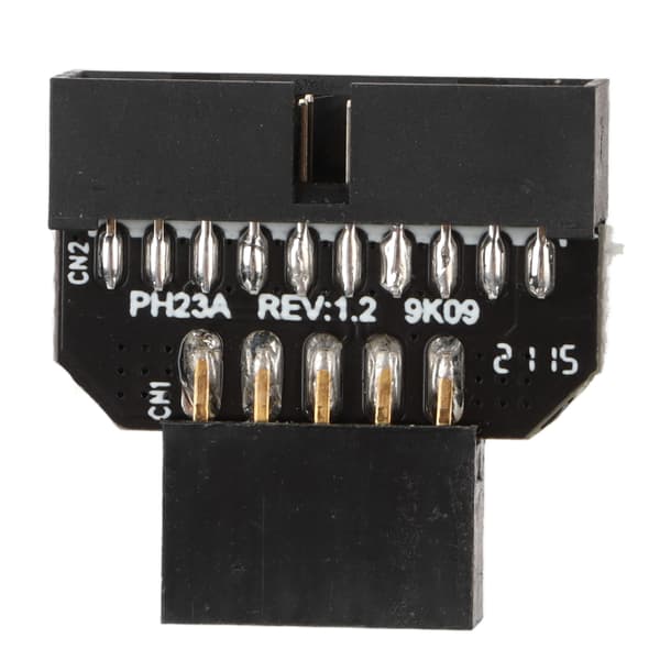 USB 2.0 9-pin til USB 3.0 19-pin frontpanel hannadapter hovedkortsplitter