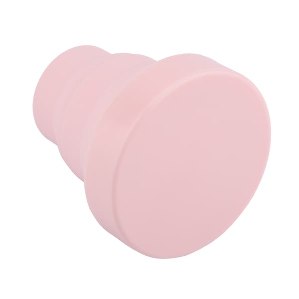 Bärbar Vikbar Silikonmugg med Lock Rosa