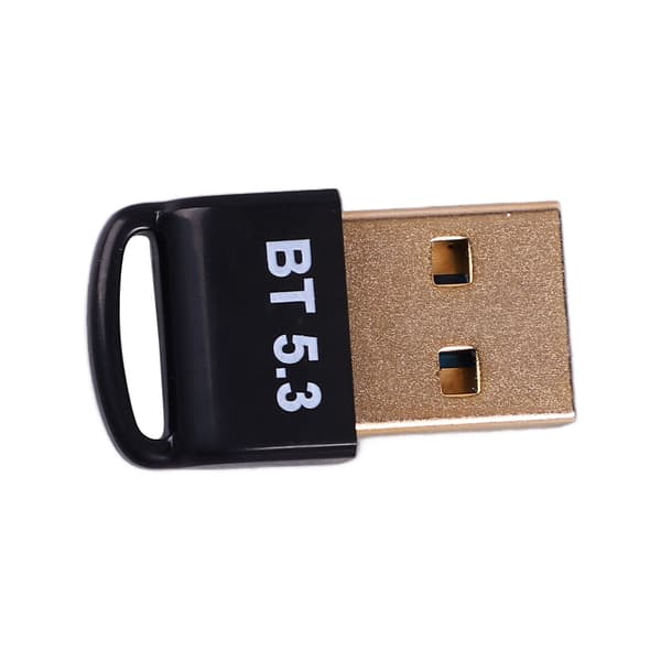 USB Bluetooth 5.3 Adapter Guldbelagt Stik Sender Modtager til Windows 8.1 10 11 PC