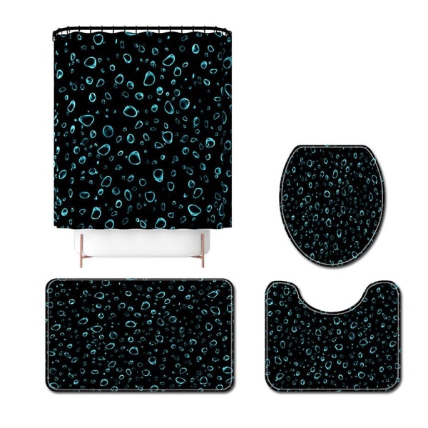 4pac Print polyester dusjforheng med krok