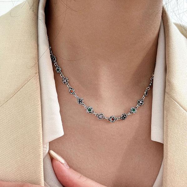 Armbånd 925 Sølvsmykker Flower Stud Fashion Jewelry Ac8127 C262