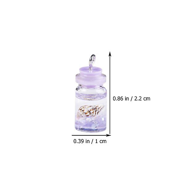 20st Wishing Bottle Charms Resin Flaska hänge Ädelsten Flaskor Berlocker