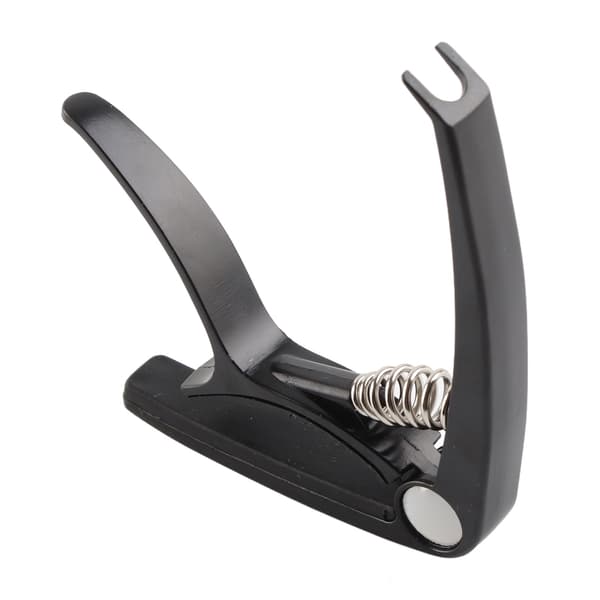 2 i 1 Zinklegering Guitar Capo Multifunktionel Professionel Musikinstrument Tilbehør Sort