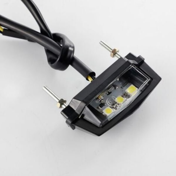 12V moottoripyörän rekisterikilven LED-valo Vedenpitävä moottoripyörän rekisterivalo