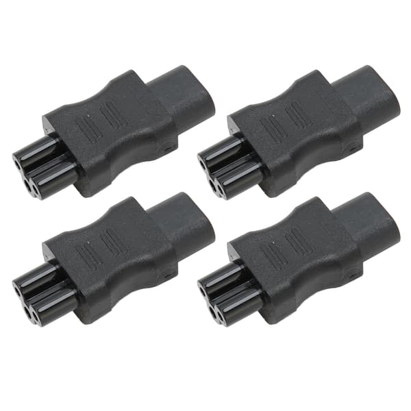 IEC320 C8 til C5 Strømkabeladapter 10A 250V 2.5A 250V til Laptop UPS Server 4 stk