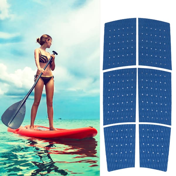 Sklisikkert Surfebrett Traction Pad Sett 6 STK EVA Materiale Blå