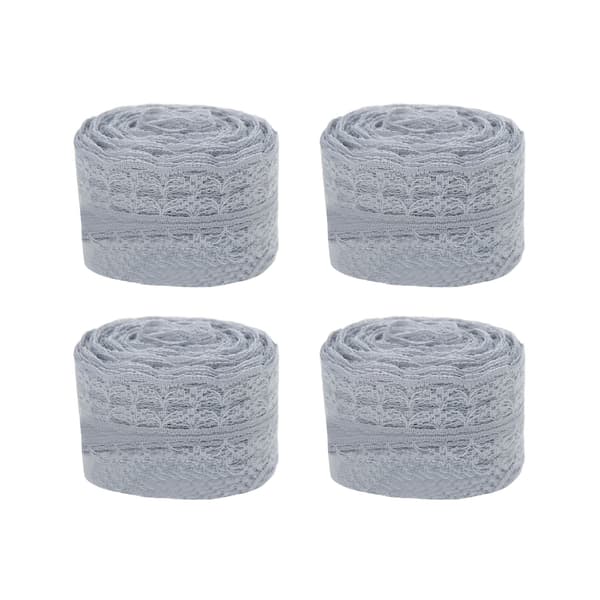 4 st Grå Nylon Spetsband Retro DIY Presentförpackning Dekorationstillbehör
