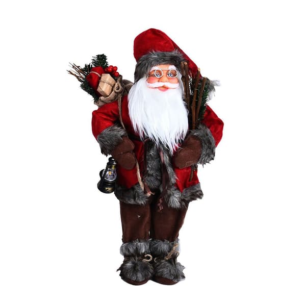 Jultomte Actionfigur Docka med Käpp