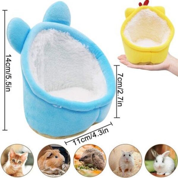 Vinterbomullsredehus for dverghamster Søt mus Varmt kjæledyr Hamstersengsofa Nest Minimyk seng for hamster Guinea Pi