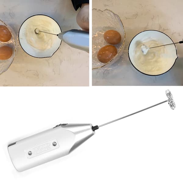 Elektrisk håndholdt melkeskummer for kaffe og egg