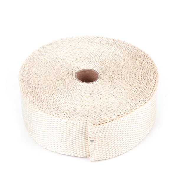 Fiberglass Eksosmanifold Rør Varmeisolasjon Wrap Lys Gul 5cm x 15m