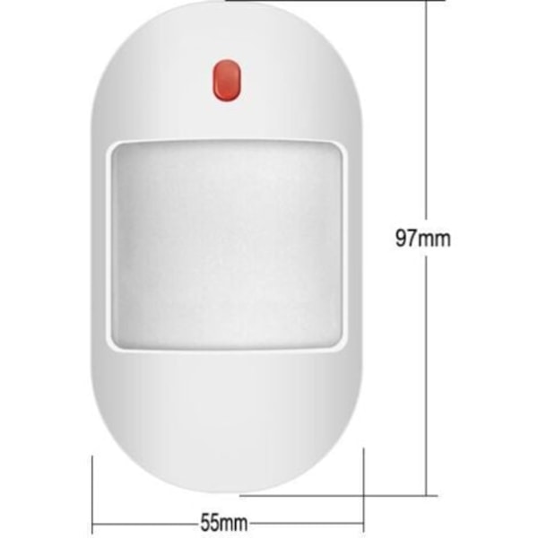 Trådlös infraröd detektor, mänsklig rörelsesensor