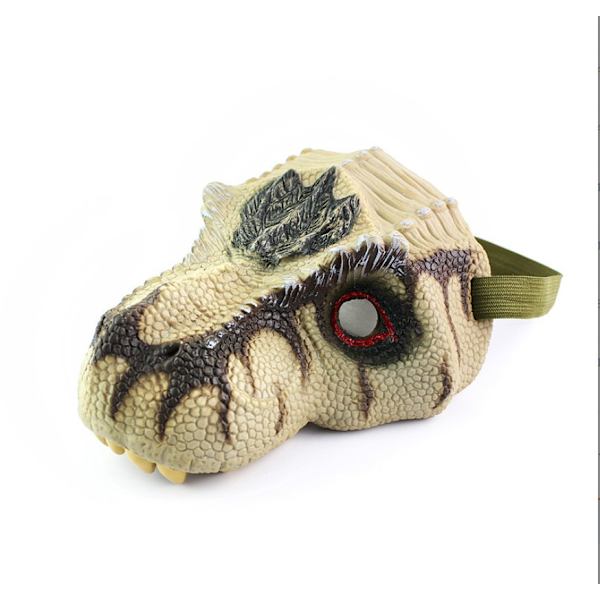Dinosauruksen naamio, Halloween lateksipäähine Triceratops