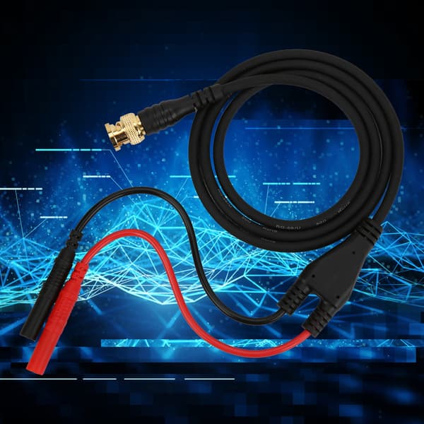 Forgyldt BNC til 4 mm Bananstik Testledning