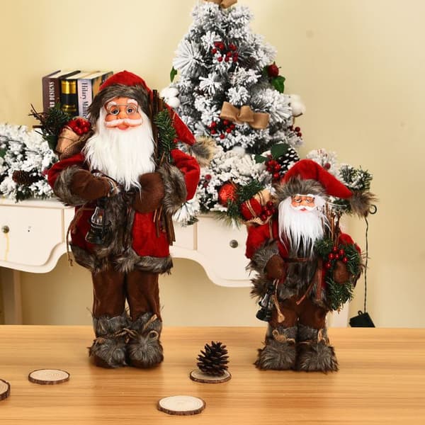 Julemandsactionfigurdukke med pind