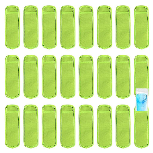 24 Pack uudelleenkäytettävät mehukassit Ice Pop Hihat jäätymistä estävät hihat
