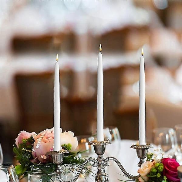 4 st hushållskoniska middagsljus paraffin vax middagsstickljus