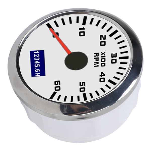 85mm Bil Tacho Meter Lavt Strømforbruk Rød Pointer Universal for Biler Båter 9‑32V DC