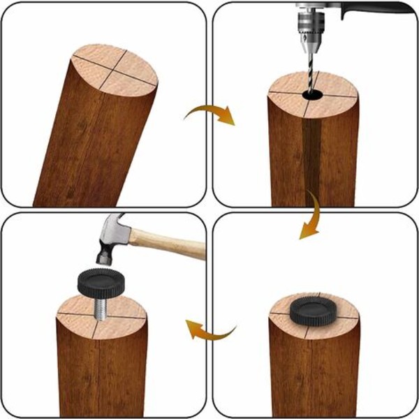 Justerbare nivelleringsføtter for møbler, M8 Leveler Furniture Leveler Justerbare møbler nivelleringsføtter for møbler Ta