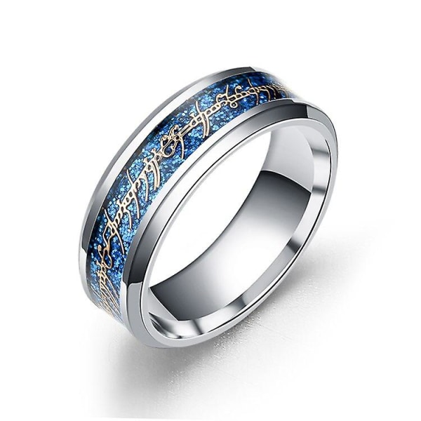 Midi Ringar Tungsten One Ring Of Power Guld Blå The Movie Of Ring För Kvinnor Män Lovers Smycken Ringar Blue